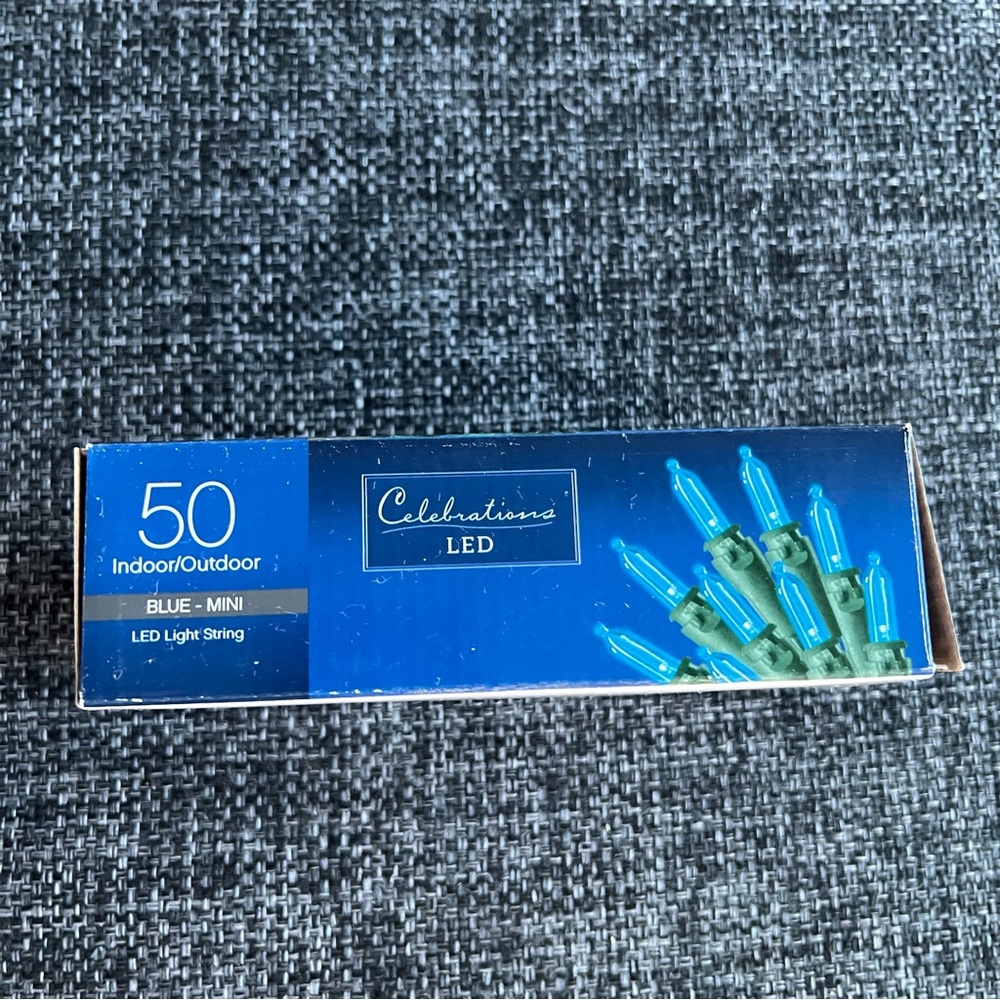 NIB Blue Mini LED String Lights - Picture 4 of 5